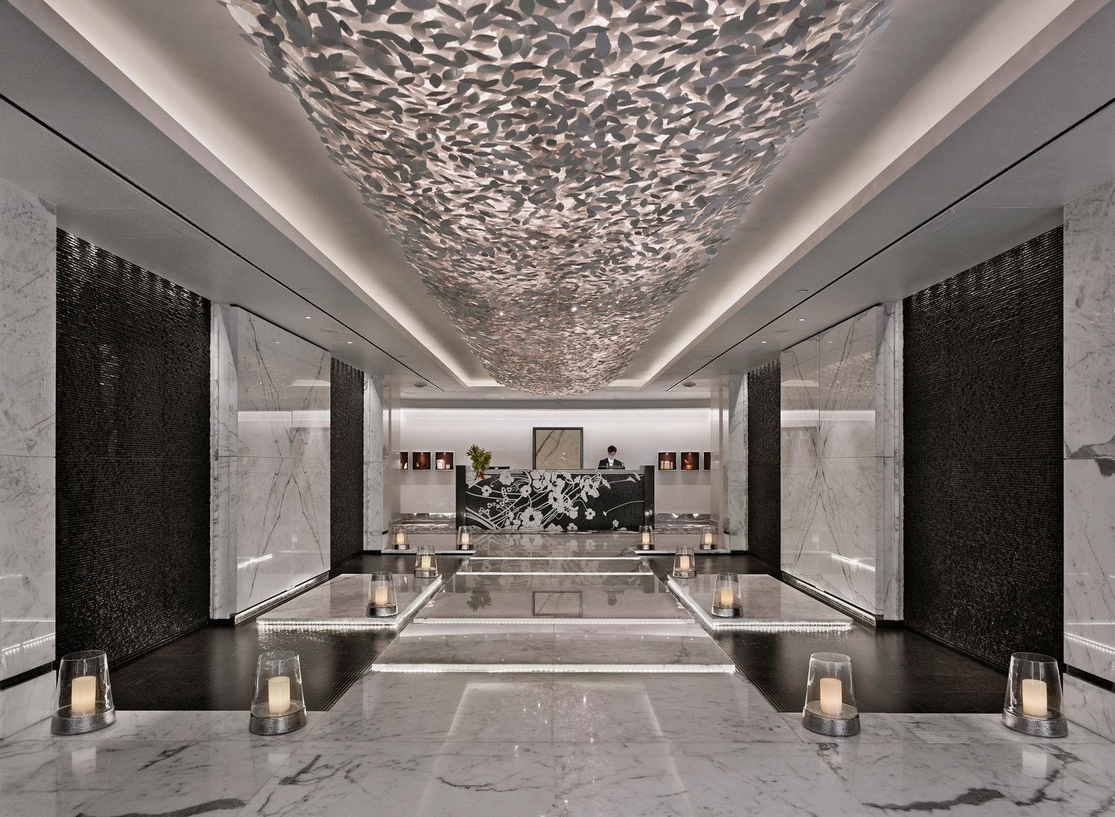 Luxury spa lobby